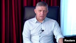 Slovak Prime Minister Robert Fico addresses the nation for the first time after the shooting, in Bratislava, Slovakia, in this screengrab taken from a social media video released on June 5, 2024. (Robert Fico via Facebook/via Reuters)