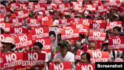 Mass demonstrations in 2019 over extradition bill proposed in Hong Kong; Photo credit: Reuters / CNN