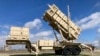 A Patriot missile mobile launcher is displayed outside the Fort Sill Army Post near Lawton, Oklahoma, March 21, 2023. Soldiers from Ukraine have been training on the weapon system at Fort Sill since January. (Sean Murphy/AP)