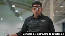 Edilio Centeno, atleta venezolano de Tiro Deportivo fue seleccionado para integrar el Equipo Olímpico de Refugiados a los Juegos de París 2024, a instancias del Comité Olímpico Internacional y el Alto Comisionado de Naciones Unidas para los Refugiados (ACNUR). Foto Cortesía.