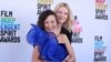 Aktor Michelle Yeoh dan Cate Blanchett menghadiri Independent Spirit Awards ke-38 di Santa Monica, California, AS, 4 Maret 2023. (REUTERS/Aude Guerrucci)