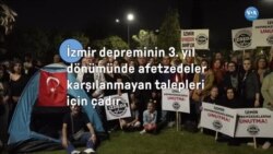 İzmir’de depremin üçüncü yılında karşılanmayan talepler için çadır nöbeti