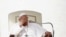 Pope Francis attends the weekly general audience in Saint Peter&#39;s Square at the Vatican, Oct. 18, 2023.