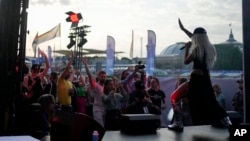 Artist Jaydena Athena de Martel performs at the opening of Pride House, a safe space for the LGBTQ+ community of athletes, during the 2024 Summer Olympics, in Paris, France, July 29, 2024.