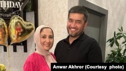 Nilufar and Anwar Akhror at her birthday celebration, Oct.10, 2023, Patterson, New Jersey