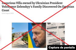 Captura del artículo que publicó la desinformación.