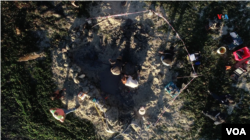 Científicos en terreno trabajan en extracción del fósil, en Algarrobo, Chile.