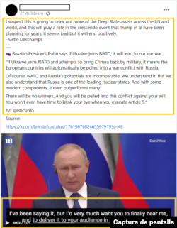 Captura de desinformación.