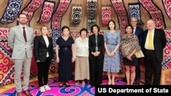 FILE - U.S. officials meet with Kazakh professionals promoting women’s economic empowerment in Central Asia, including Afghanistan, July 27, 2023. (U.S. State Department)
