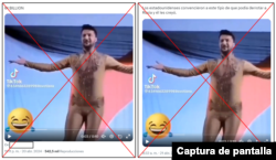 Capturas de desinformación.