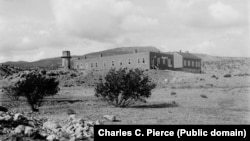 Federal Indian boarding school for Navajo at Tohatchi, New Mexico, 1901, also known as the Little Water School.