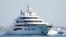 FILE - The superyacht Amadea sails into the San Diego Bay June 27, 2022, seen from Coronado, California.