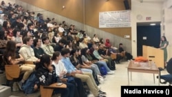 Під час візиту до Сполучених Штатів Юлія Мусаковська поспілкувалася і зі студентами Каліфорнійського університету