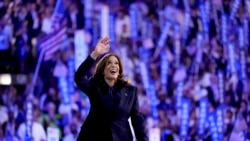 Harris makes her case to an electrified crowd at the Democratic convention