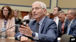 Dr. Anthony Fauci, former Director of the National Institute of Allergy and Infectious Diseases, testifies during a House Select Subcommittee on the Coronavirus pandemic at Capitol Hill, June 3, 2024.