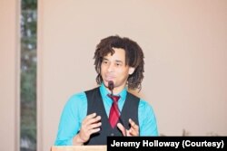 Jeremy Holloway works with medical students at the University of North Dakota and teaches them how to interact with elderly people in America. (Photo courtesy of Jeremy Holloway)