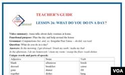 LLE-A Lesson 26