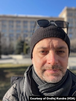 Ондржей Кундра під час однієї з поїздок до Києва.