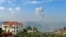 Smoke billows from an area targeted by an Israeli airstrike in the southern Lebanese village of Qsair on Aug. 25, 2024.