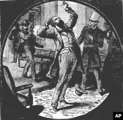 On July 2, 1881, President James A. Garfied was walking casually through a reception room in a Washington, D.C. railroad station, as shown in this undated photo of a drawing made by an unknown artist.