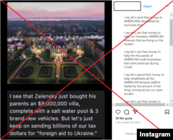 Captura de la publicación en Instagram.