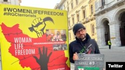 This image of Vahid Beheshti was posted to his Twitter account April 4, 2023.