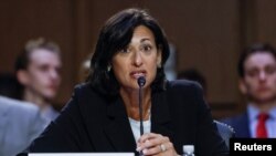 FILE - Dr. Rochelle Walensky, director of the U.S. Centers for Disease Control and Prevention, testifies in Capitol Hill in Washington, Sept. 14, 2022.