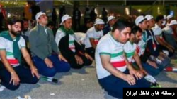 نماز جماعت پیش از دیدار ایران - امارات در جام ملتهای آسیا- قطر