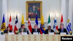 U.S. Secretary of State Antony Blinken hosts and delivers remarks at the Americas Partnership for Economic Prosperity Ministerial, at the State Department in Washington, July 17, 2024.