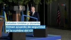 Estados Unidos y Ucrania firman acuerdo de seguridad en la cumbre del G7