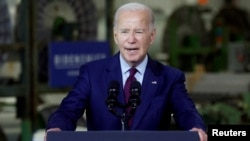 FILE - U.S. President Joe Biden delivers remarks on the economy in Auburn, Maine, July 28, 2023.