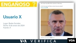 La propiedad fue transferida a Klitschko en diciembre de 2023 y fue reportada como tal en su última declaración de patrimonio.
