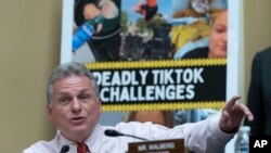 Rep. Earl Carter, R-Ga., questions TikTok CEO Shou Zi Chew during a hearing of the House Energy and Commerce Committee, on the platform's consumer privacy and data security practices and impact on kids, March 23, 2023, on Capitol Hill in Washington.