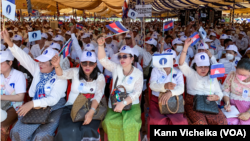 Candlelight Party Activists and supporters attend the party's Extraordinary Congress in Siem Reap province, Feb. 11, 2023.
