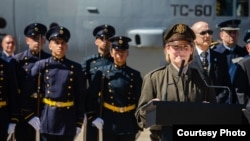 U.S. Army Gen. Laura Richardson, commander of U.S. Southern Command, delivers remarks during a ceremony on April 5, 2024, in Buenos Aires, marking the donation of a C-130H Hercules aircraft to Argentina’s air force. (U.S. Embassy, Argentina)