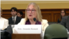 U.S. Agency for Global Media CEO Amanda Bennett testifies before the House Foreign Affairs Committee, July 9, 2024 in this photo from taken from video.