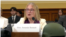 U.S. Agency for Global Media CEO Amanda Bennett testifies before the House Foreign Affairs Committee, July 9, 2024 in this photo from taken from video.