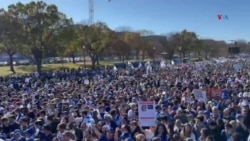 Miles marchan en Washington contra el antisemitismo 