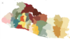 La nueva división política de El Salvador que reduce el número de municipios de 262 a 44. Fotografía Voz de América.