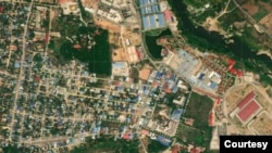 ရွှေကုက္ကိုလ်မြို့ အပေါ်စီးမြင်ကွင်း (ပုံ− ကောင်းကင်ဂြိုဟ်တု ဓါတ်ပုံ / Courtesy: The People's Map)