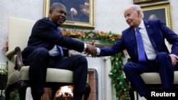 João Lourenço, Presidente de Angola, e Joe Biden, Presidente dos Estados Unidos, Casa Branca, Washington