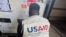 A USAID/Nigeria worker unloads a refrigerated container with mpox vaccines in Abuja, in a photo posted on X by @USAIDNigeria on Aug. 28, 2024.