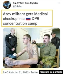 Captura de uno de los posts en X que incluye la imagen en cuestión.