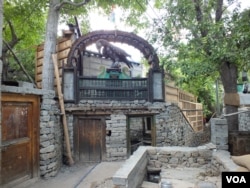 The exterior of the Yabgo Museum in Turtuk. (Bilal Hussain/VOA)