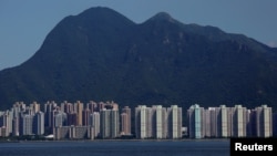 資料照：香港馬鞍山新市鎮。（2017年8月29日）