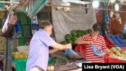 Fruit sellers in Tunis. Five years of drought have sent the price of produce soaring.
