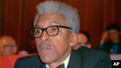 FILE - Civil rights leader Bayard Rustin attends an event in New York, Dec. 14, 1970.