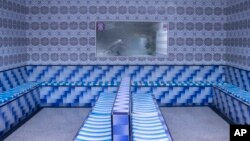 A Moroccan traditional bath, known as hammam, is empty of customers in Rabat, Morocco, March 4, 2024. 
