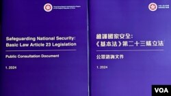香港保安局表示，為期約一個月的《基本法》23條立法公眾諮詢，收到超過1萬3千份意見書，當中接近99%表達支持及正面的意見。(美國之音/湯惠芸)