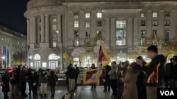 2022年12月在華盛頓舉行的守夜活動。(張津睿提供)